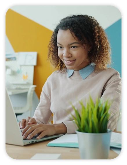AppMatic Tech learning management solution used by a student on a laptop