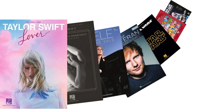 Fanned stack of catalogue titles representing the media library AppMatic Tech keeps searchable and streamable