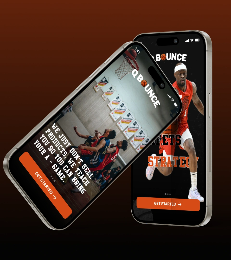 QBounce basketball training platform built by AppMatic Tech