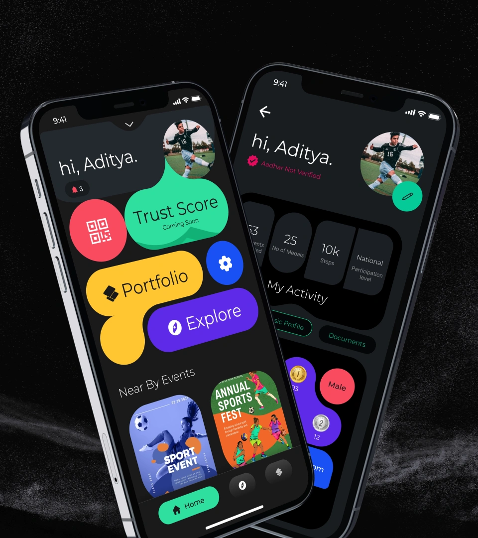 Sportskeyz digital athlete identity app built by AppMatic Tech
