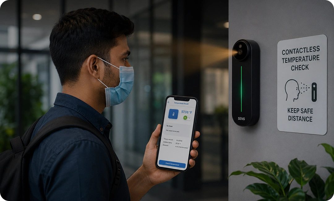 SENS wearable and IoT app built by AppMatic Tech