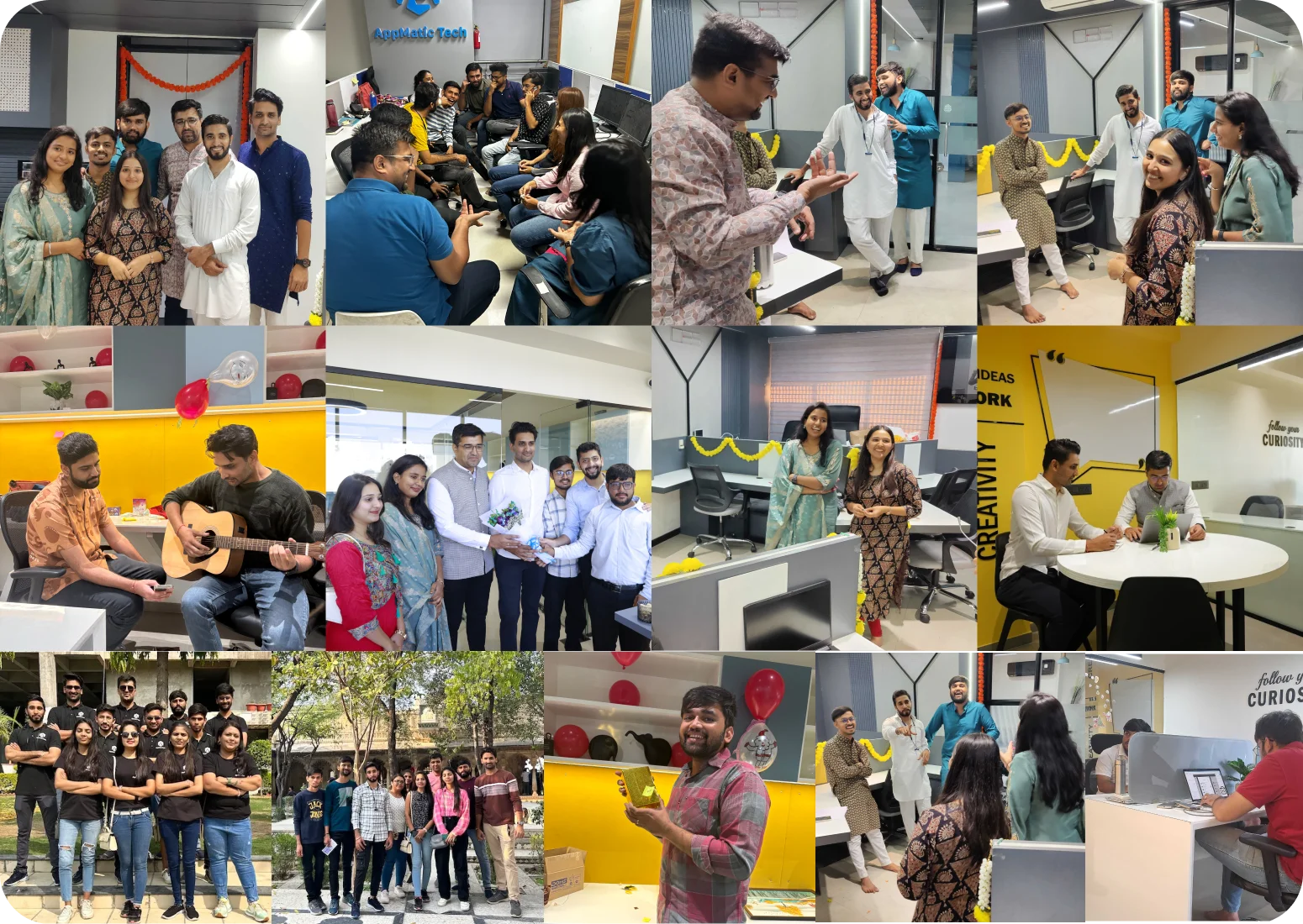 AppMatic Tech team celebration at 605 Ishan Square, GIDC Bhat, Ahmedabad