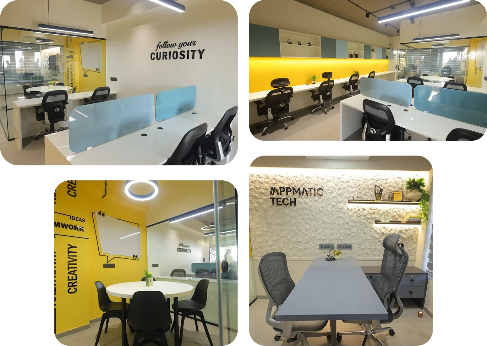 AppMatic Tech engineering studio at 605 Ishan Square, GIDC Bhat, Ahmedabad, workspace for mobile app, IoT, and MCP server development