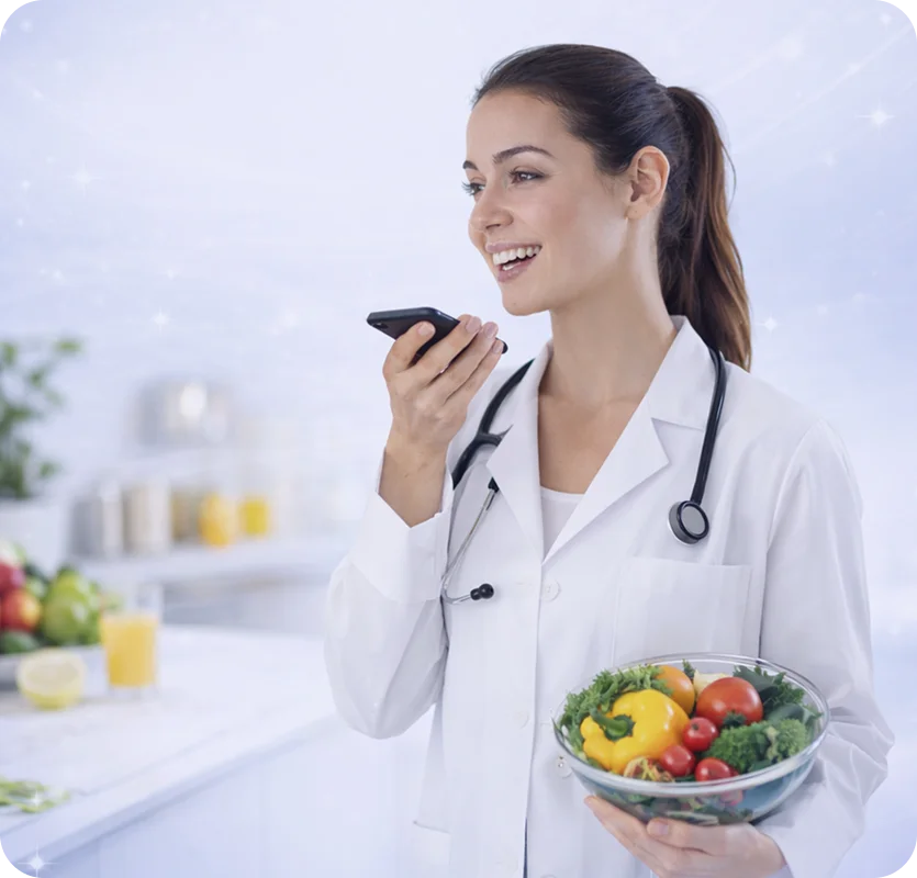 Physiotherapist using Anvahi AI documentation app