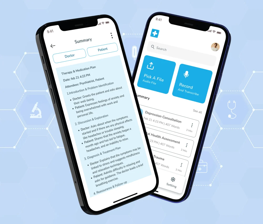Anvahi HIPAA-compliant clinical documentation AI agent built by AppMatic Tech
