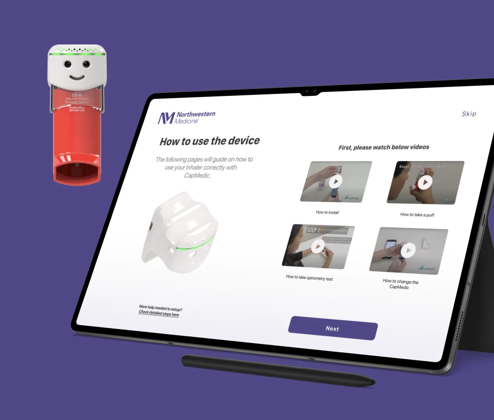 Asthma Controller App developed by AppMatic Tech for Northwestern Medicine