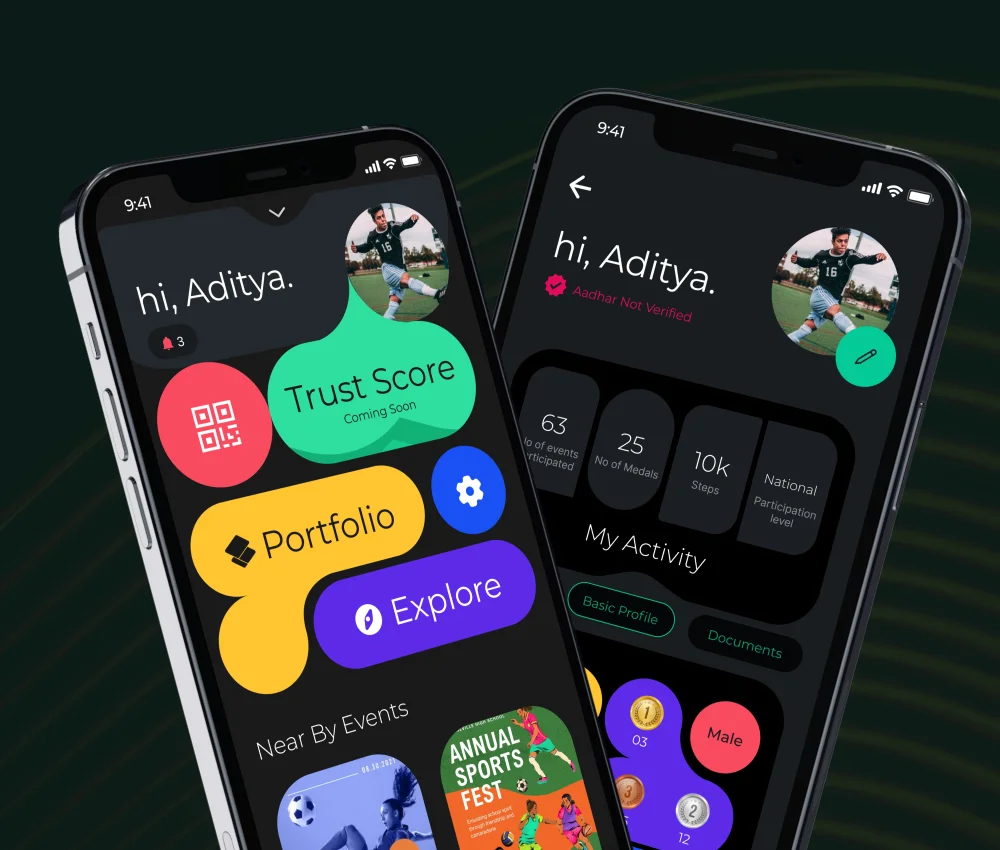 Sportskeyz digital sports identity card app built by AppMatic Tech