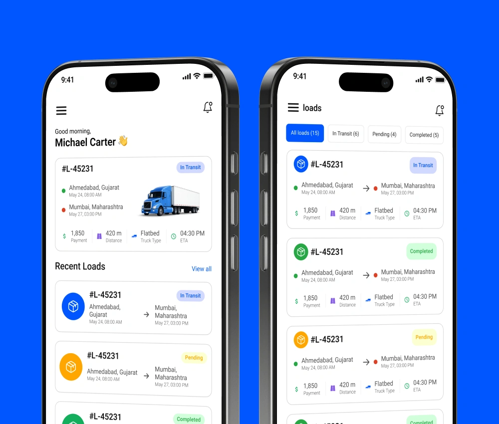 Last-mile transport and logistics platform built by AppMatic Tech