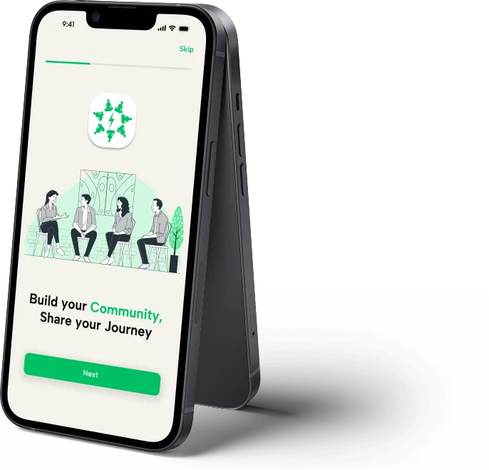 Kadō audio and video community app screens