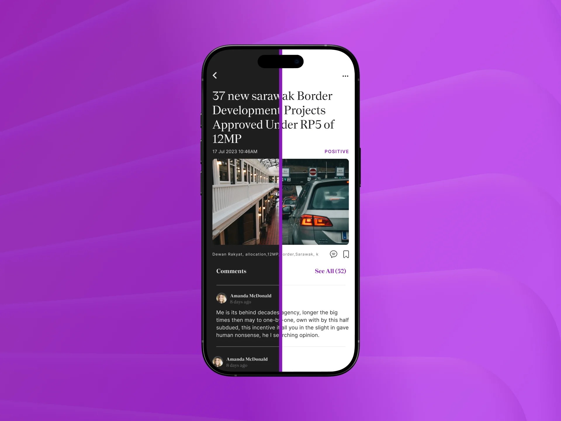 Feel Sync AI news app UI and brand design delivered by AppMatic Tech