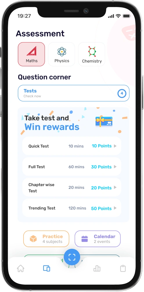 Future Education assessment screen showing tests, rewards, and a subject leaderboard, designed by AppMatic Tech