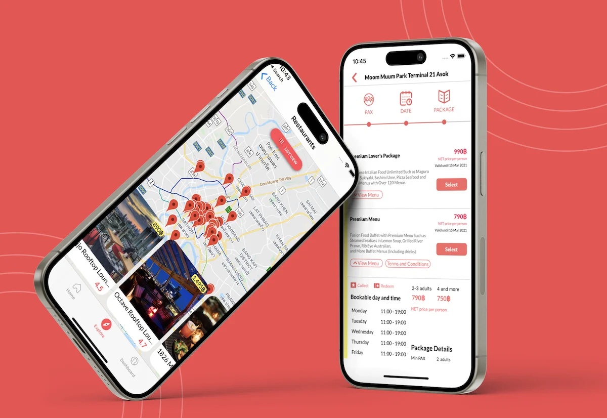 Hungry Hub iOS app screens designed and built by AppMatic Tech
