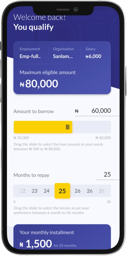 LetsGo iOS returning user qualification screen with pre-loaded account context