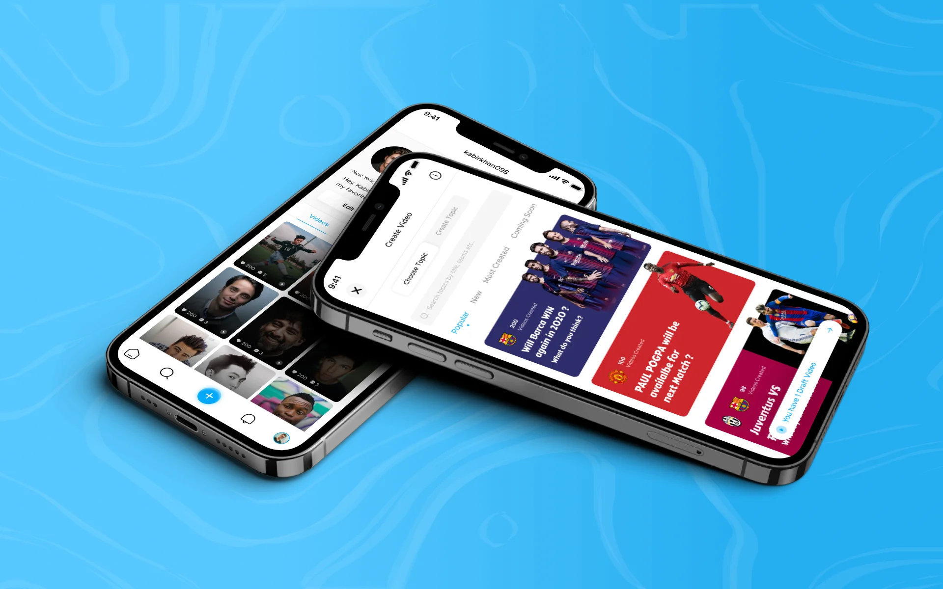 Natta video reaction thread and match reaction recording screen built by AppMatic Tech