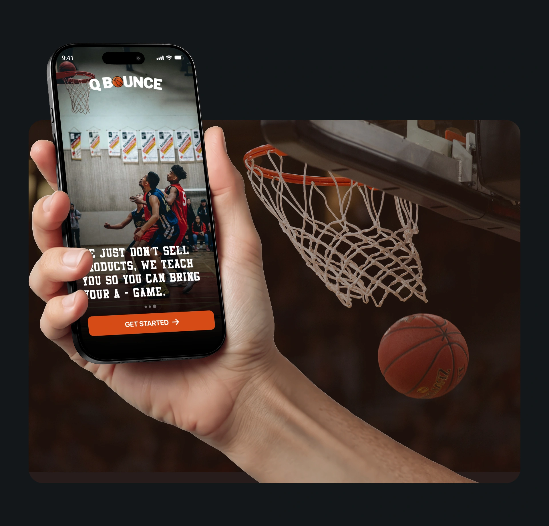 QBounce app screens overview built by AppMatic Tech