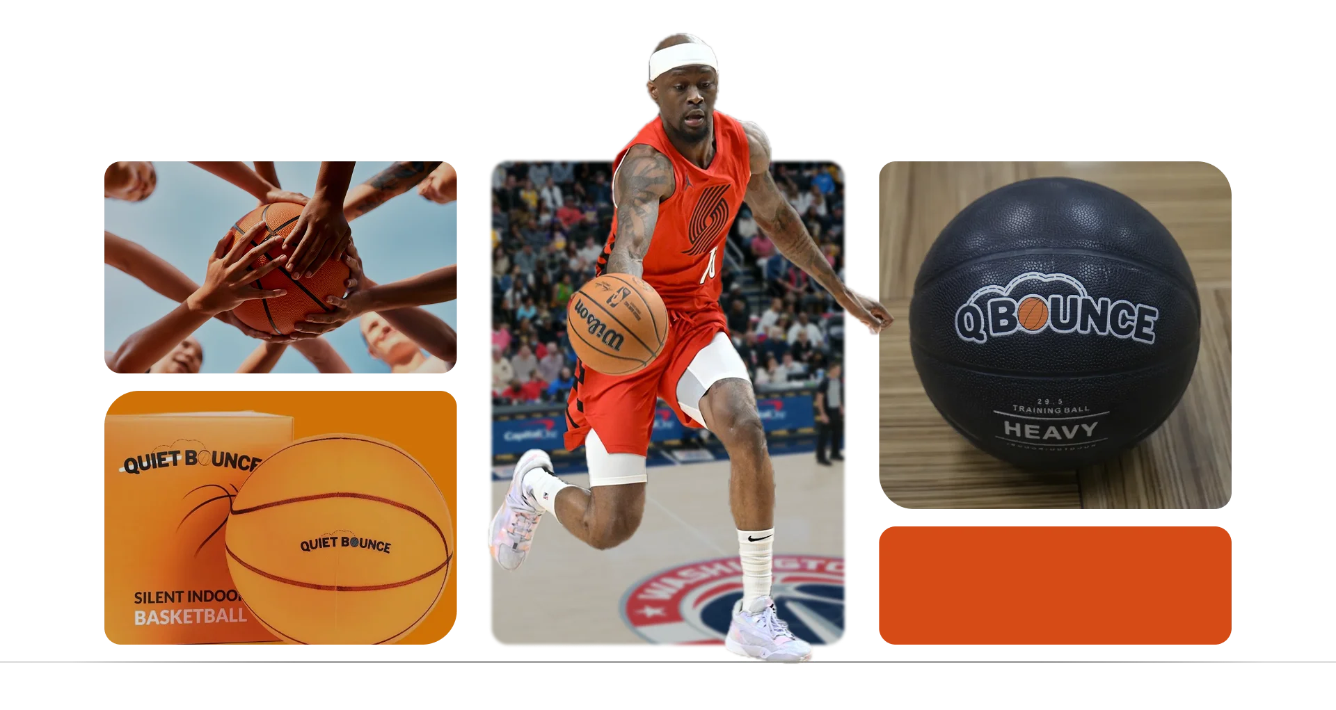 Taze Moore, Portland Trail Blazers guard and QBounce ambassador