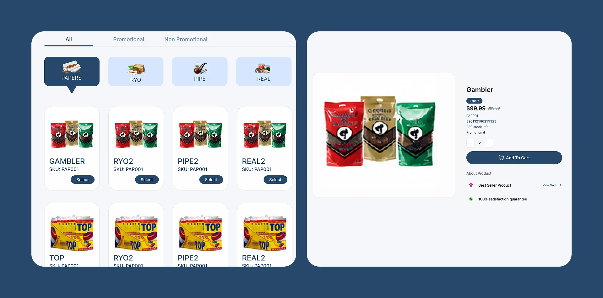 Tobacco field sales CRM territory reporting and manager dashboard