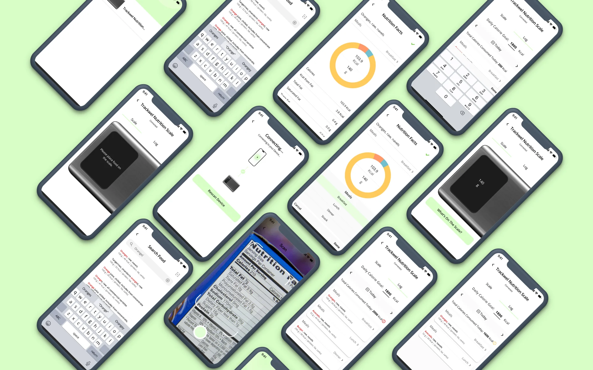 Trackwel Flutter app visual design screens showcased by AppMatic Tech