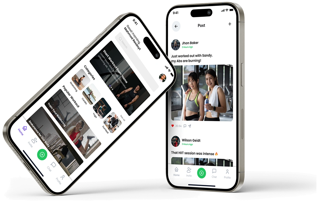Social Fitness App app built by AppMatic Tech