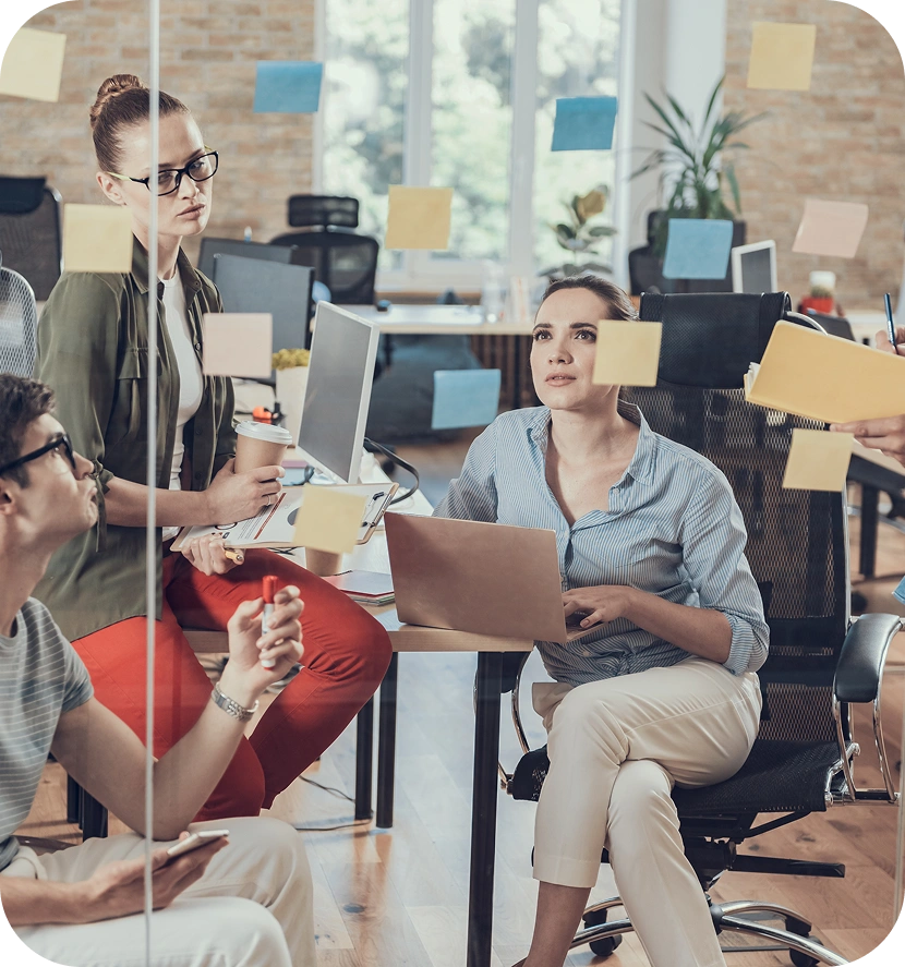 Startup team collaborating on a SaaS product built by AppMatic Tech