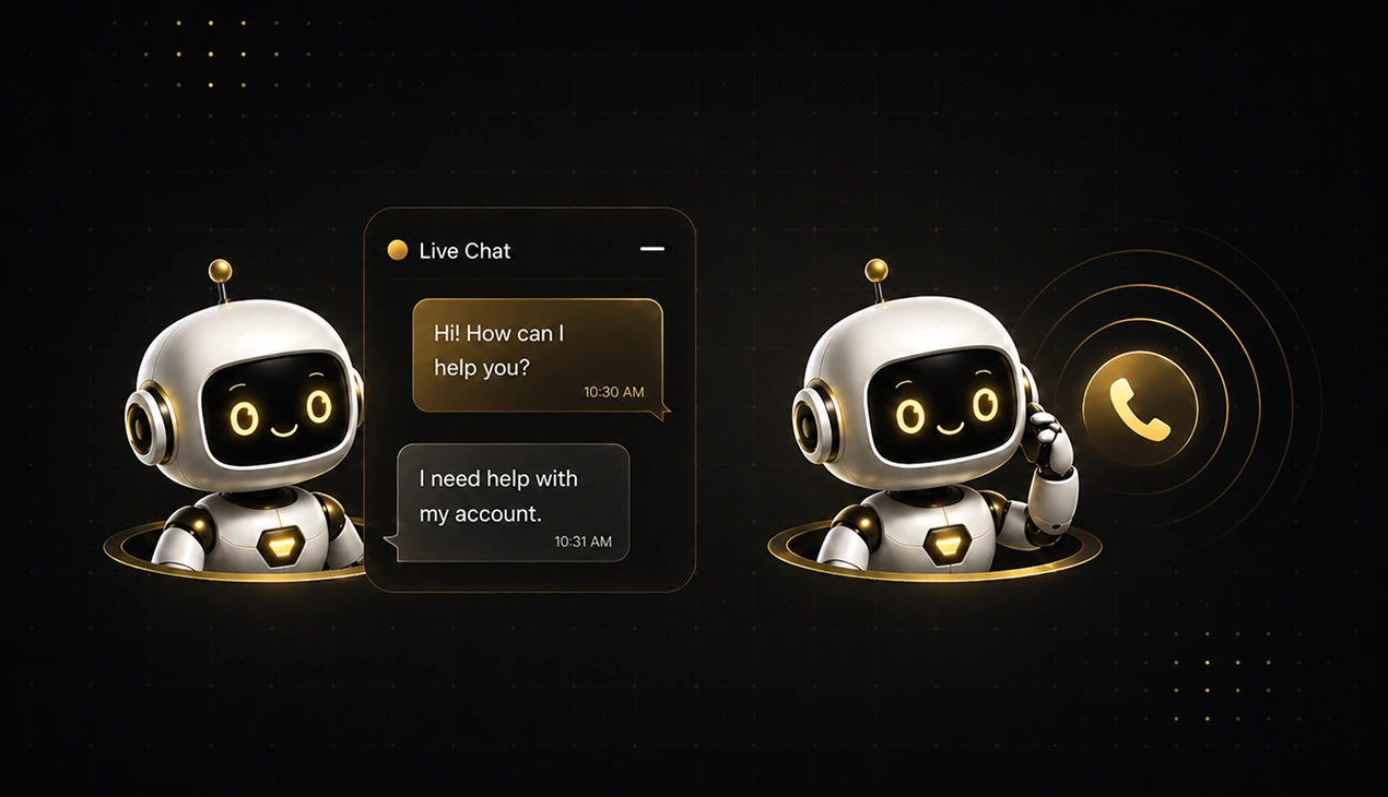 Conversational AI agent interface engineered by AppMatic Tech